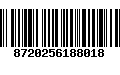 Código de Barras 8720256188018