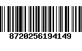 Código de Barras 8720256194149