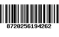 Código de Barras 8720256194262