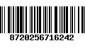 Código de Barras 8720256716242