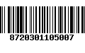 Código de Barras 8720301105007