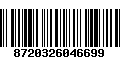 Código de Barras 8720326046699