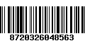 Código de Barras 8720326048563