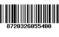 Código de Barras 8720326055400