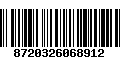 Código de Barras 8720326068912