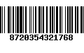 Código de Barras 8720354321768
