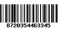Código de Barras 8720354463345