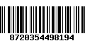 Código de Barras 8720354498194