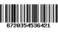 Código de Barras 8720354536421