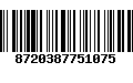 Código de Barras 8720387751075