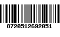 Código de Barras 8720512692051