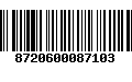 Código de Barras 8720600087103