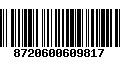 Código de Barras 8720600609817