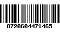 Código de Barras 8720604471465