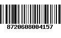 Código de Barras 8720608004157