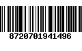 Código de Barras 8720701941496