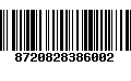 Código de Barras 8720828386002