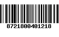 Código de Barras 8721800401218