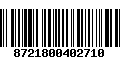 Código de Barras 8721800402710