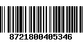 Código de Barras 8721800405346
