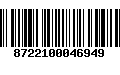 Código de Barras 8722100046949