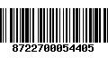 Código de Barras 8722700054405