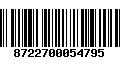 Código de Barras 8722700054795