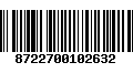 Código de Barras 8722700102632