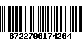 Código de Barras 8722700174264