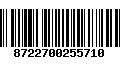 Código de Barras 8722700255710