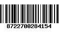 Código de Barras 8722700284154