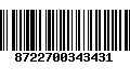 Código de Barras 8722700343431