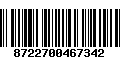 Código de Barras 8722700467342