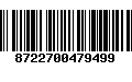 Código de Barras 8722700479499