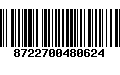 Código de Barras 8722700480624
