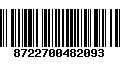 Código de Barras 8722700482093