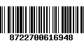 Código de Barras 8722700616948