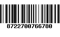 Código de Barras 8722700766780