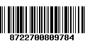 Código de Barras 8722700809784