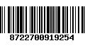 Código de Barras 8722700919254