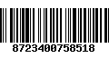 Código de Barras 8723400758518