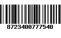 Código de Barras 8723400777540