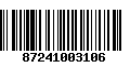 Código de Barras 87241003106