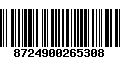 Código de Barras 8724900265308