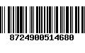 Código de Barras 8724900514680