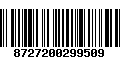 Código de Barras 8727200299509