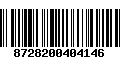 Código de Barras 8728200404146