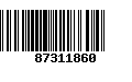 Código de Barras 87311860