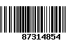 Código de Barras 87314854