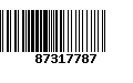 Código de Barras 87317787